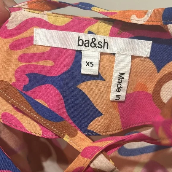 ba&sh Colorful Abstract Pattern top - Picture 3 of 3